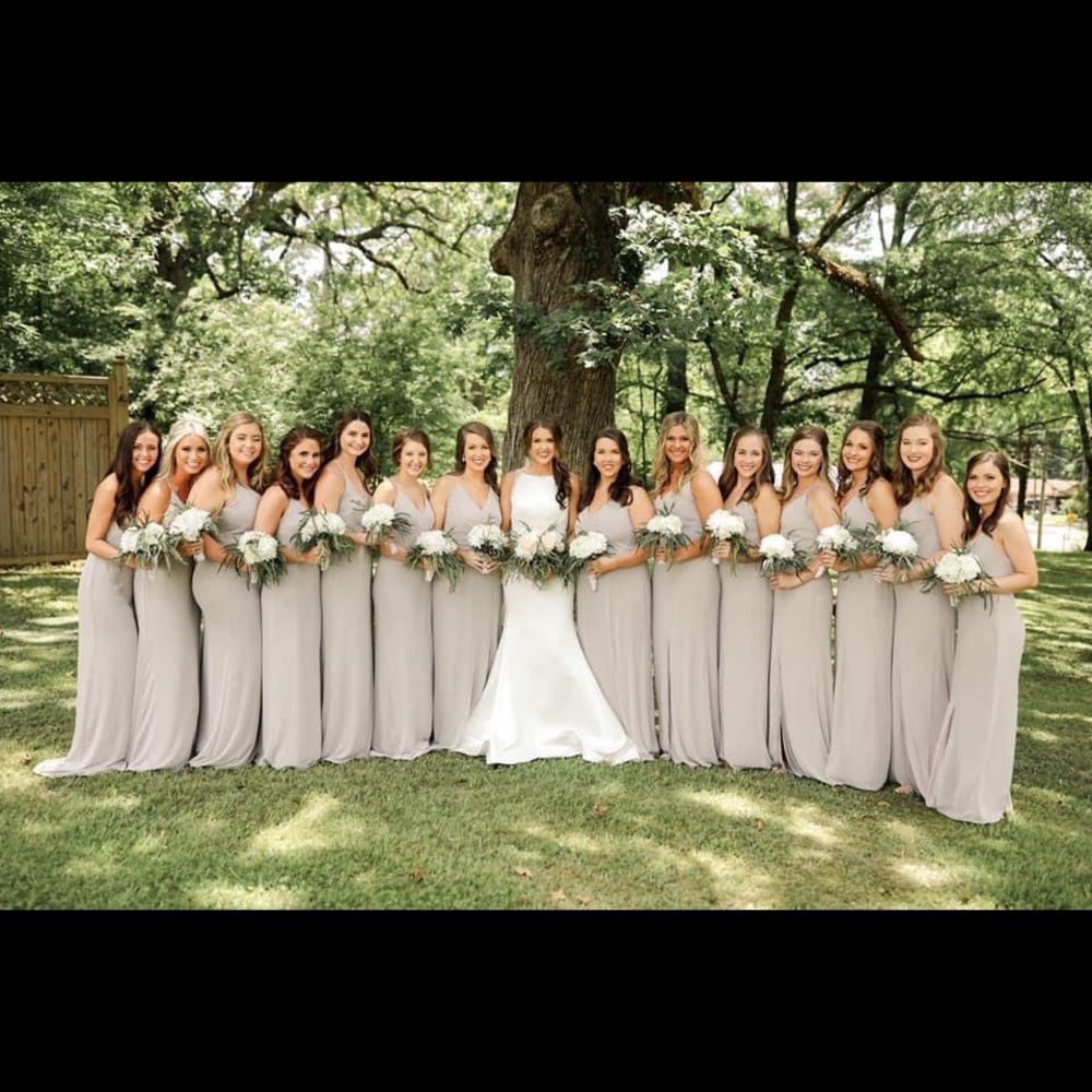 Dressy Spaghetti Strap Bridesmaid Dress